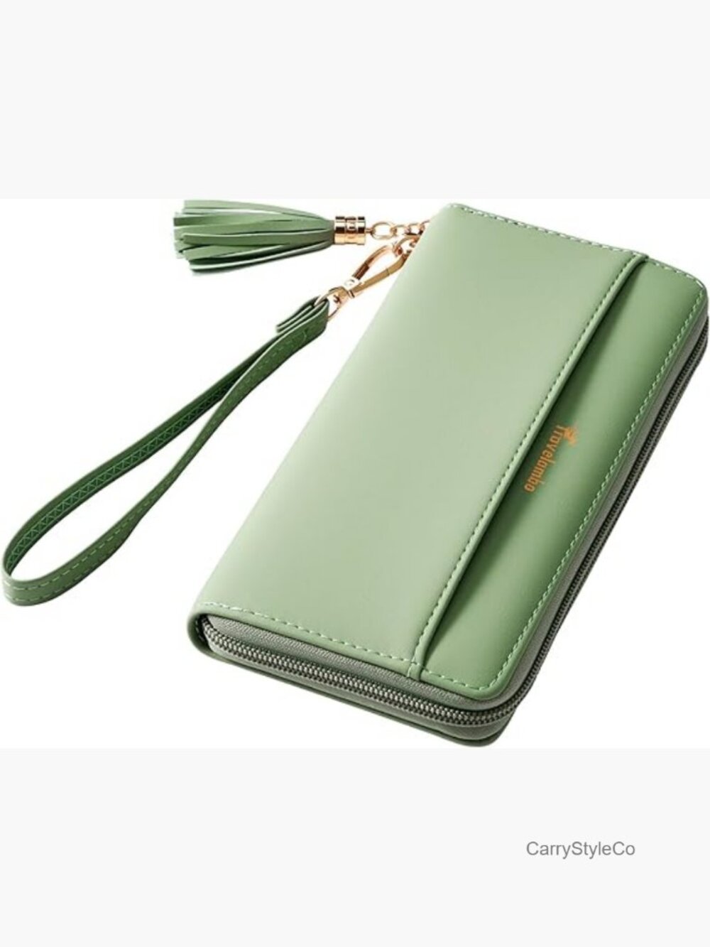 Women's Bi-Fold Wristlet Wallet with Tassel and RFID